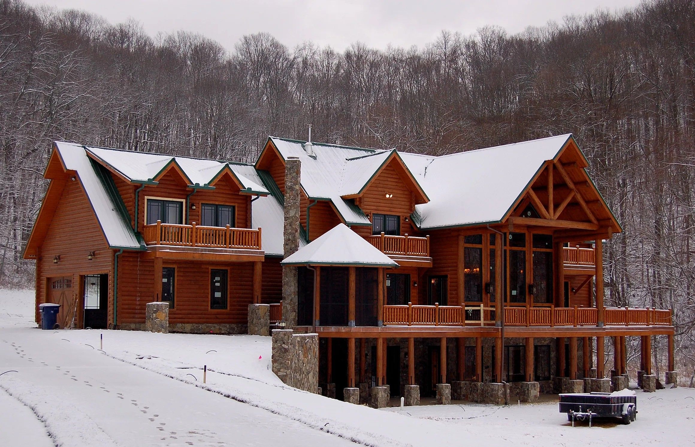 Front elevation of a luxury custom home estate built by a builder in Brentwood, TN